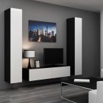 Cama TV stand VIGO 140 30/140/40 black/white gloss