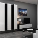 Cama TV stand VIGO 140 30/140/40 black/white gloss