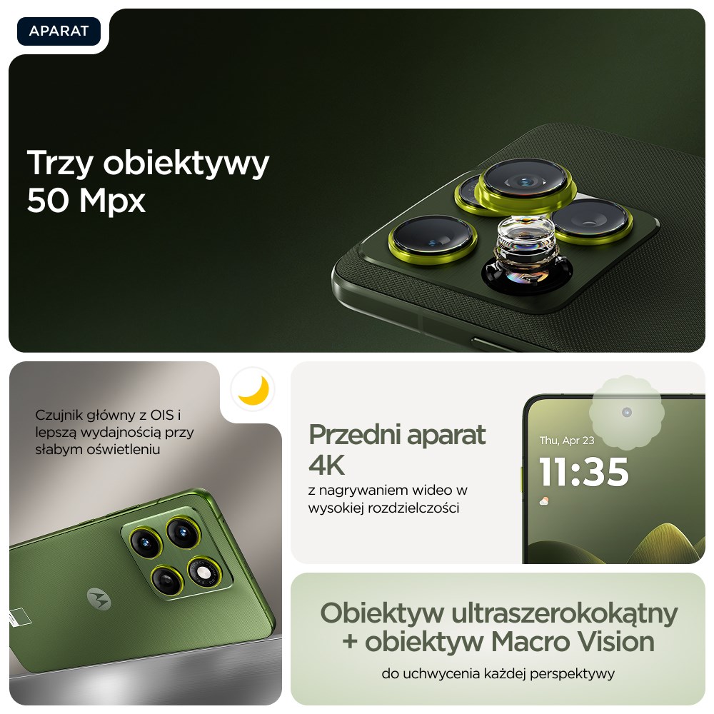 Motorola edge 70 17 cm (6.7") Dual SIM Android 16.0 5G USB Type-C 12 GB 512 GB 4800 mAh Green