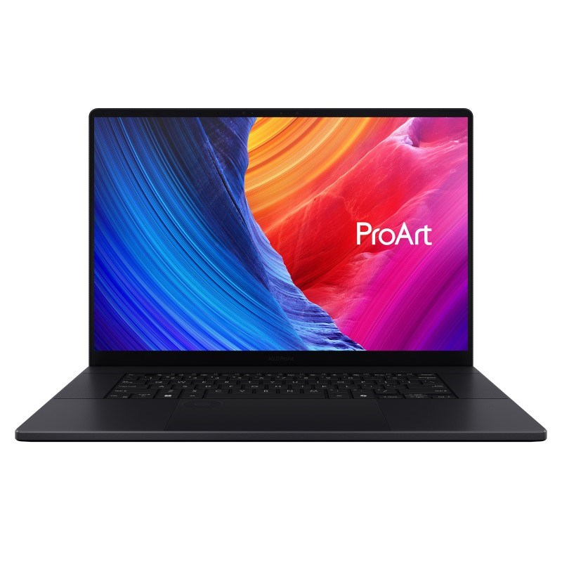 ASUS ProArt P16 H7606WW-SE009X Ryzen AI 9 HX 370 16.0" 4K OLED touchscreen 120Hz LBL AR 64GB LPDDR5X 2TB SSD GeForce RTX 5080 16GB WLAN+BT FHD webcam 90Wh battery Windows 11 Pro Aluminium Nano Black