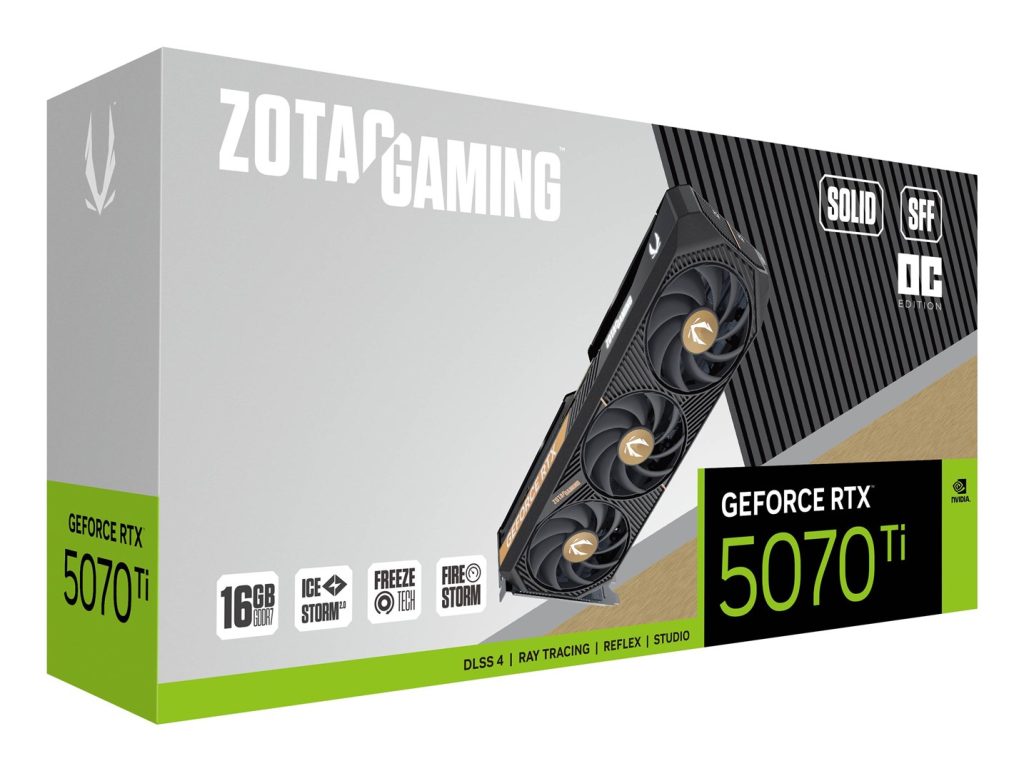 Zotac GAMING GeForce RTX 5070 Ti SOLID SFF OC NVIDIA 16 GB GDDR7