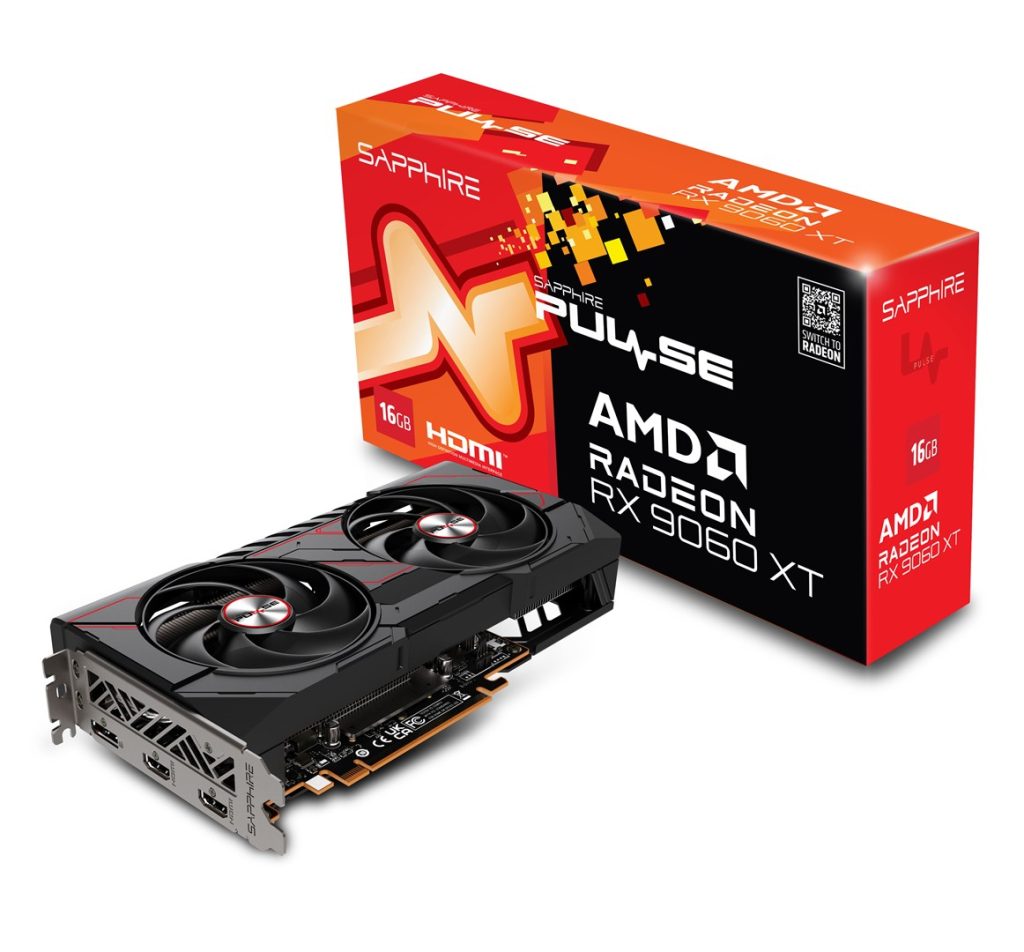 Graphics card. SAPPHIRE PULSE RX 9060 XT GAMING 16GB
