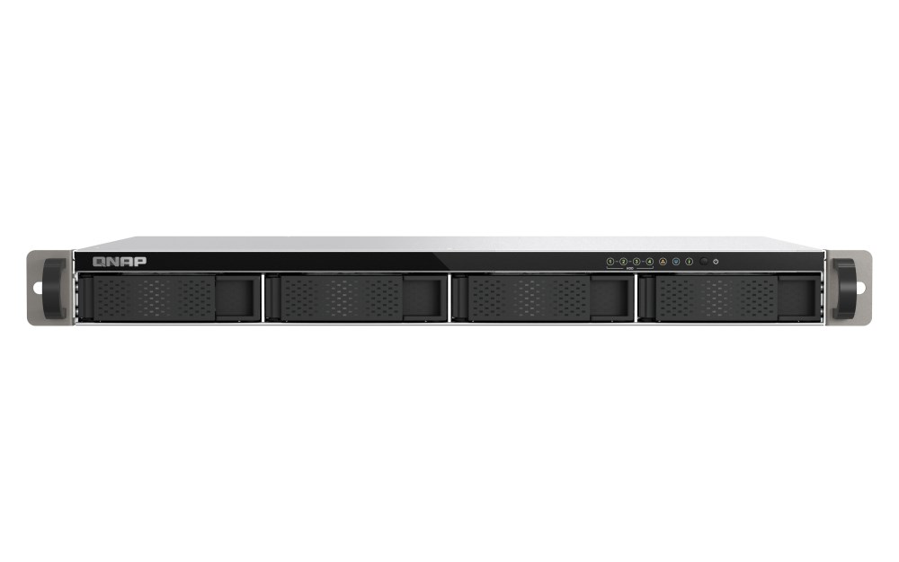 QNAP TS-433eU NAS Rack (1U) Cortex-A Cortex-A55 4 GB 0 TB QNAP Turbo System Black