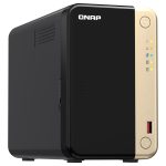 QNAP TS-264 NAS Tower Intel® Celeron® N5095 8 GB 0 TB QNAP QTS Black, Gold